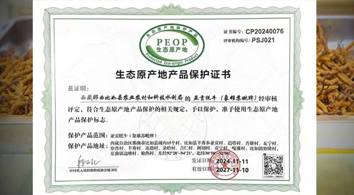 德耀娜秀 奮進比如║熱烈祝賀！比如縣“亞貢牦牛”入選農業農村部全國名特優新農產品名錄